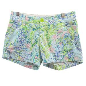 Lilly Pulitzer Callahan Shorts Skye Blue Heaven Preppy 0